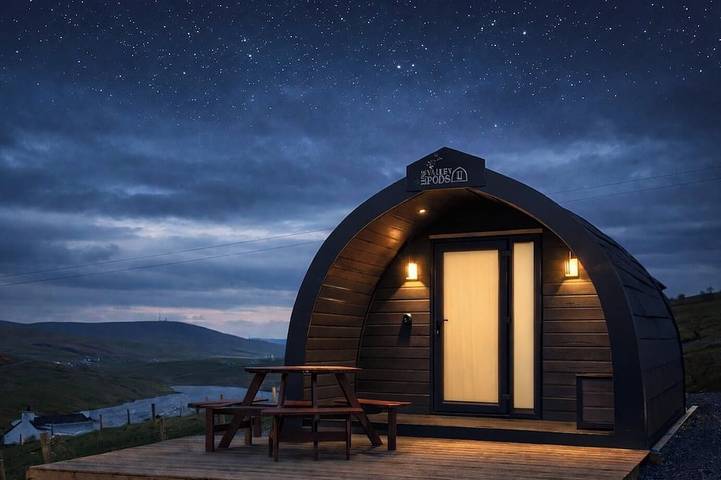 Ferienhaus für 4 Personen, mit Terrasse und Garten auf den Shetland Inseln