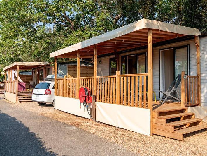 Camping La Pinède - Mobilheim 4 personen - Premium Lavandin in Gréoux-les-Bains, Alpes-de-Haute-Provence