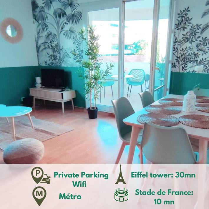 Gîte pour 6 personnes, avec balcon et jacuzzi dans La Plaine Saint-Denis - 3