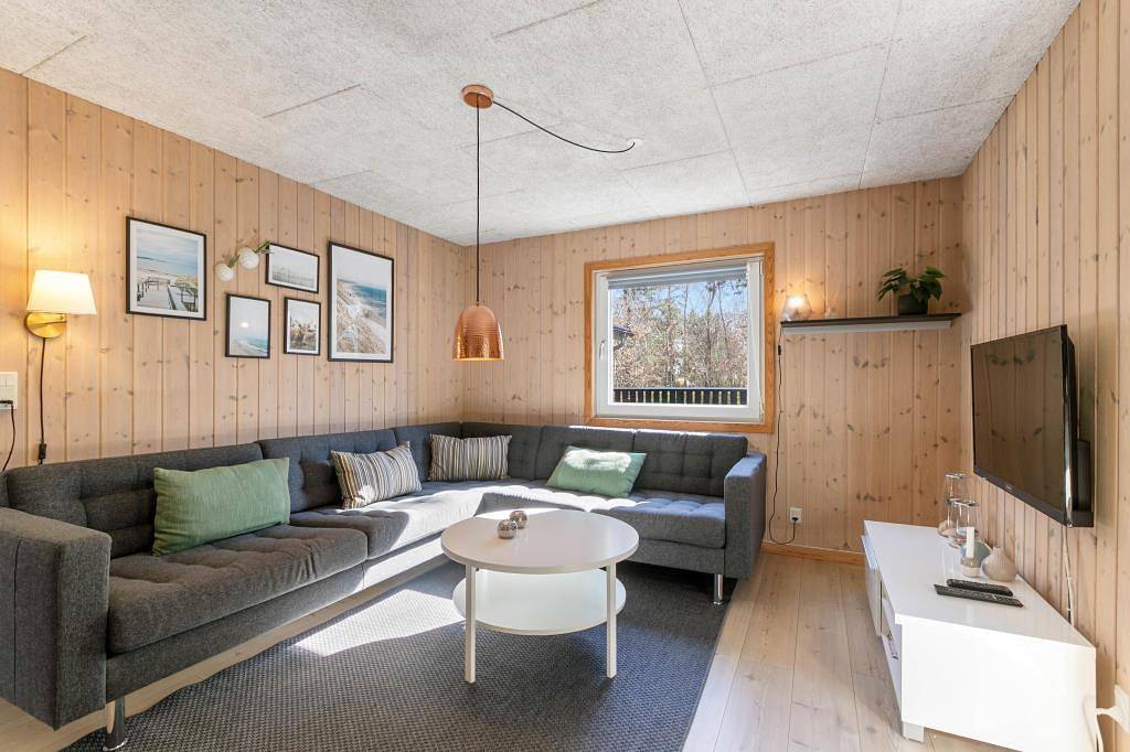 Schönes Ferienhaus mit überdachter Terrasse - 2 Hunde erlaubt in Lodbjerg Hede, Ringkøbing