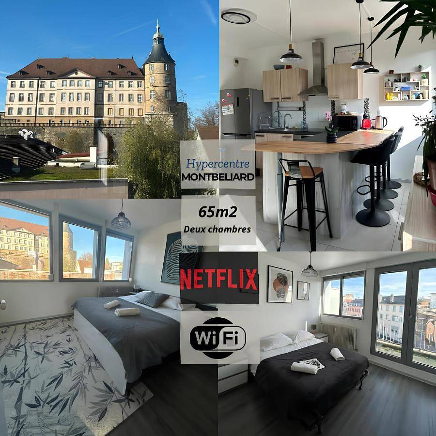 Appartement entier, Two-Bedroom Apartment with Balcony in Montbéliard, Doubs