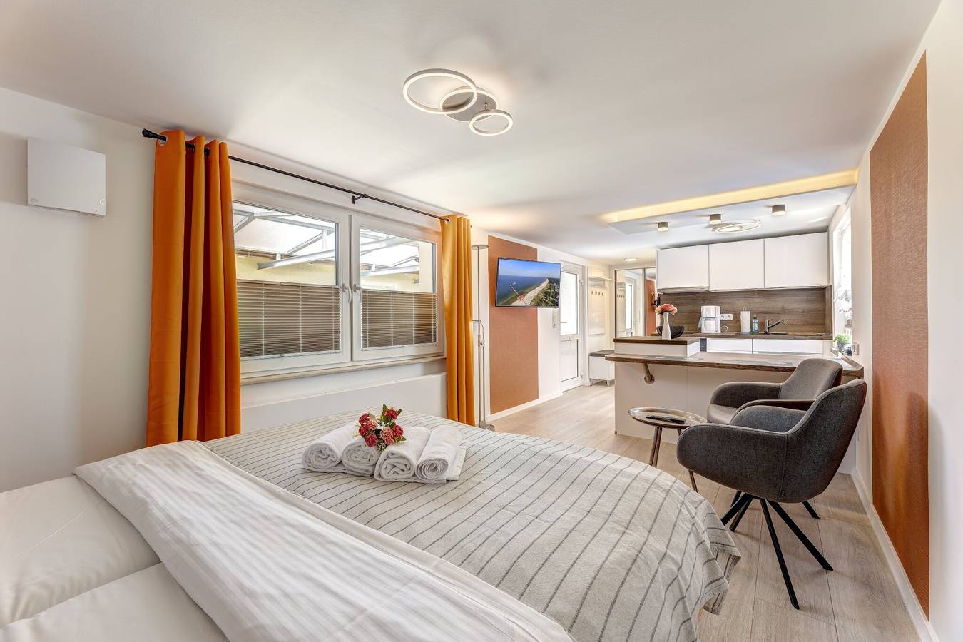 Appartement entier, Appartement 'Studio Ahlbeck 2' avec terrasse privée et Wi-Fi in Drei Kaiserbäder, Heringsdorf