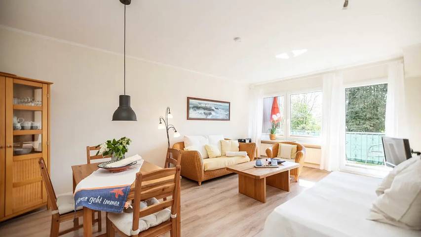 Ferienwohnung für 3 Personen, mit Garten und Balkon sowie Sauna - 1