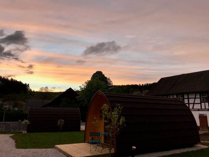 Hütte für 2 Personen, mit Terrasse und Garten, kinderfreundlich in Franken - 3