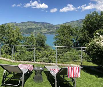 Ferienwohnung für 4 Personen, mit Terrasse und Garten am Thunersee