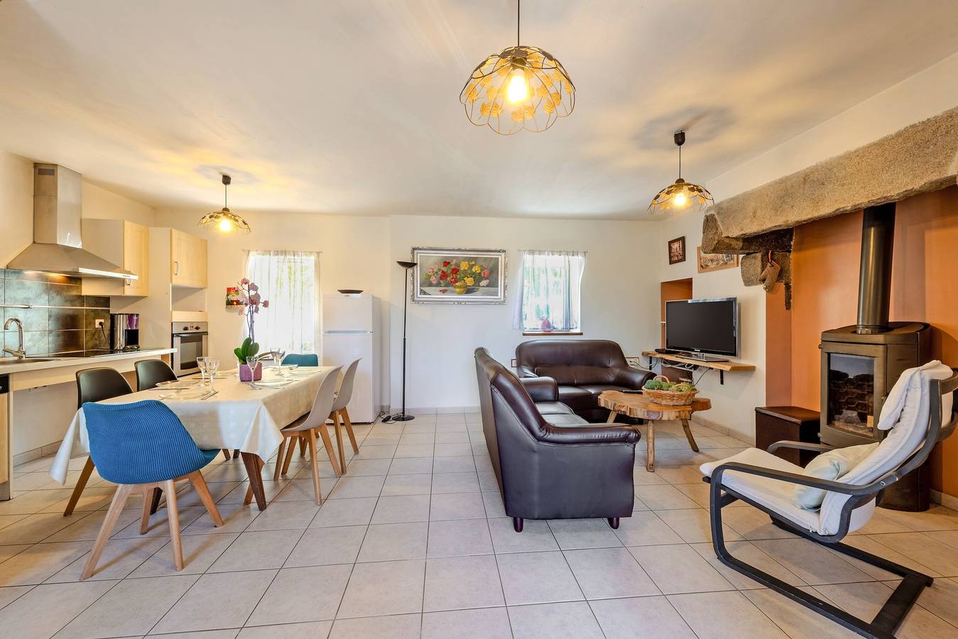 Maison de vacances 'Gîte De Pen Ar Mor' avec terrasse privée, jardin privé et Wi-Fi in Cléder, Ceinture Dorée