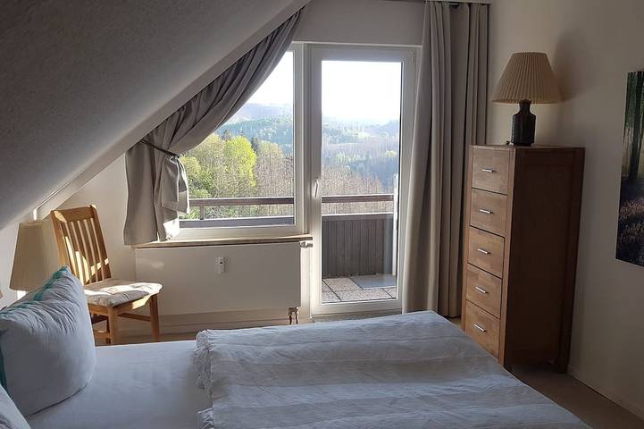 Ganze Wohnung, Große Ferienwohnung mit 180-Grad-Aussicht auf die Berge in Sankt Andreasberg, Braunlage