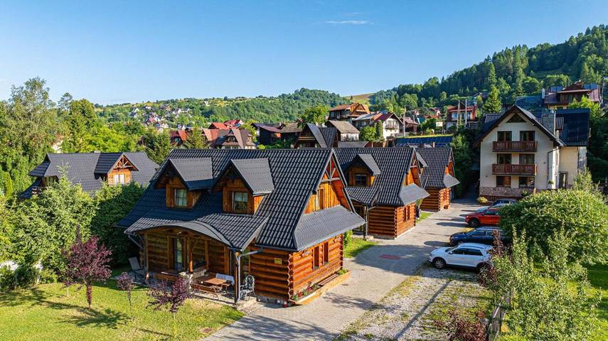Wiejski domek dla 2 osób, z Balkon i Taras oraz Ogród i Widok w Pieniny