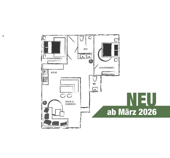 Ferienwohnung für 6 Personen, mit Terrasse