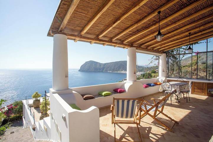 Ferienhaus für 3 Personen, mit Garten auf den Liparische Inseln