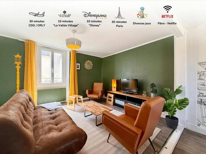 Gîte pour 9 personnes à Ferrières-en-Brie