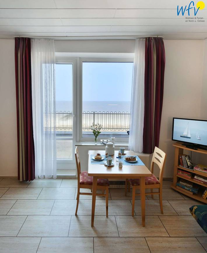 Ferienwohnung für 2 Personen, mit Balkon auf Wangerooge