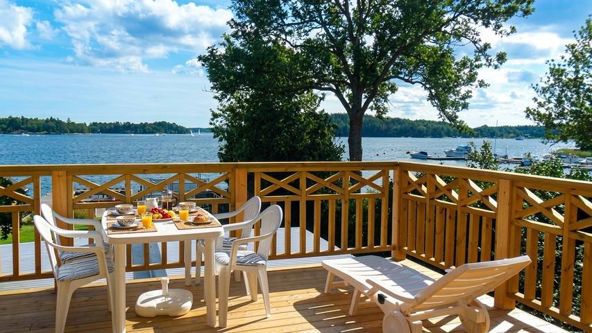 Ferienwohnung für 6 Personen, mit Terrasse und Garten in Vaxholm