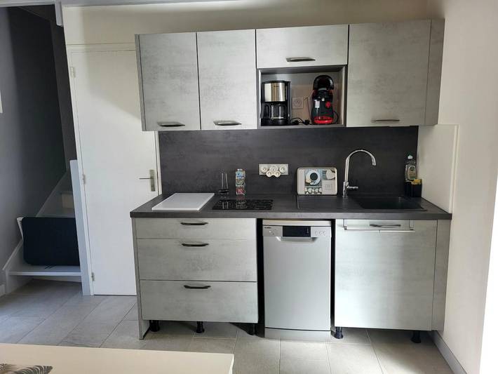 Ganze Wohnung, Appartement „Jolie Maison De Plage Cyprange“ mit privater Terrasse, Garten und Wlan in Pirou, Coutances und Umgebung