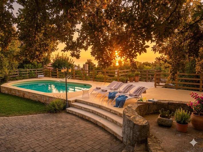Location de vacances pour 3 personnes, avec piscine ainsi que jardin et vue à Impalata - 3