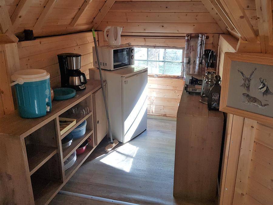 Camping l'Iscle de Prelles - Ungewöhnlich 4 personen - Refugium - Esprit cabane - Ohne Wasser oder Sanitäranlagen 2/4 Plätze, in Saint-Martin-de-Queyrières, Nationalpark Écrins