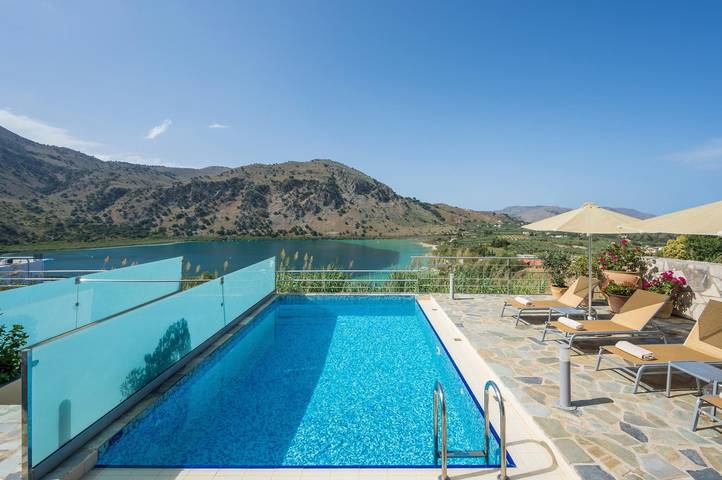 Villa für 6 Personen, mit Seeblick und Garten sowie Pool, kinderfreundlich in Chania und Umgebung - 2
