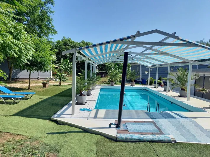 Maison de vacances pour 4 personnes, avec jardin ainsi que piscine et vue, animaux acceptés - 1