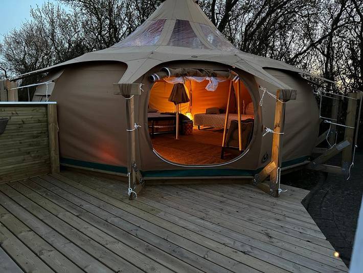 Zelt für 6 Personen, mit Garten in Ulslev Strand