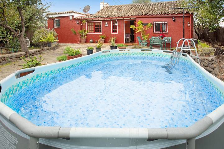 Ferienhaus 'Casa Rural La Asomada' mit Minipool, Terrasse und Wlan in La Lechuza, Vega de San Mateo