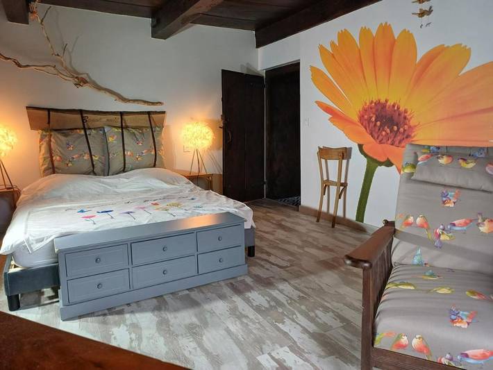 Cottage pour 2 personnes, avec terrasse et vue, animaux acceptés dans Fleurey