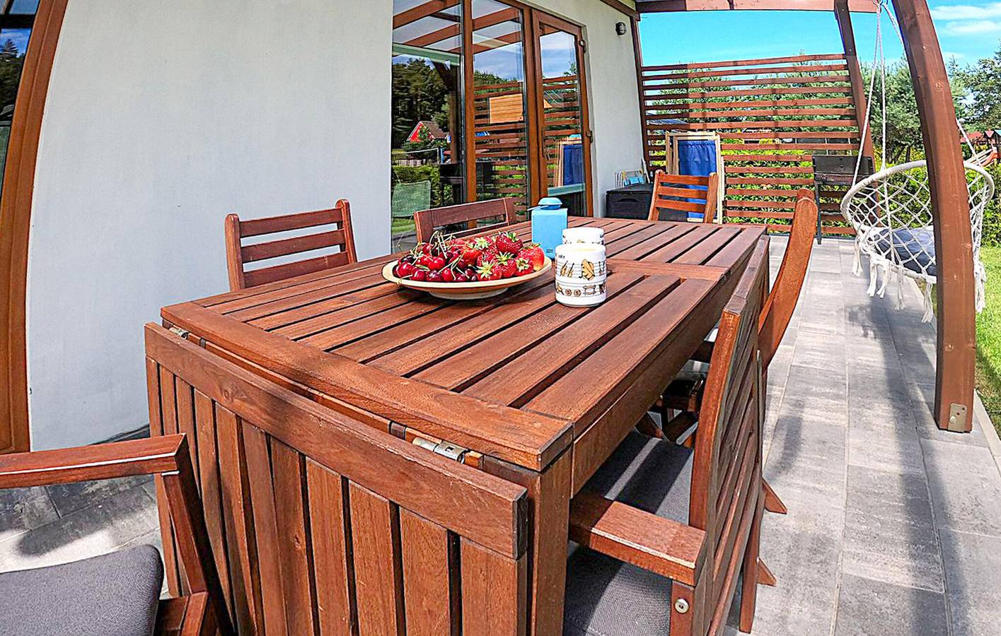 Ferienhaus für 6 Personen mit Ausblick in Krokowa