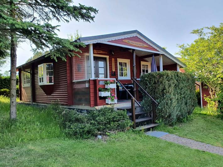 Hütte für 3 Personen, mit Terrasse und Garten im Harz
