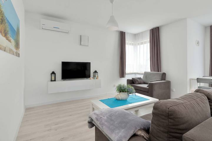 Ganze Wohnung, Ferienwohnung für 5 Personen mit Garten in Leba, Slowinzischer Nationalpark