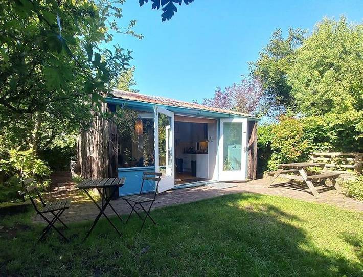Chalet voor 4 personen, with terras and sauna as well as tuin, met huisdier in Noordwijk