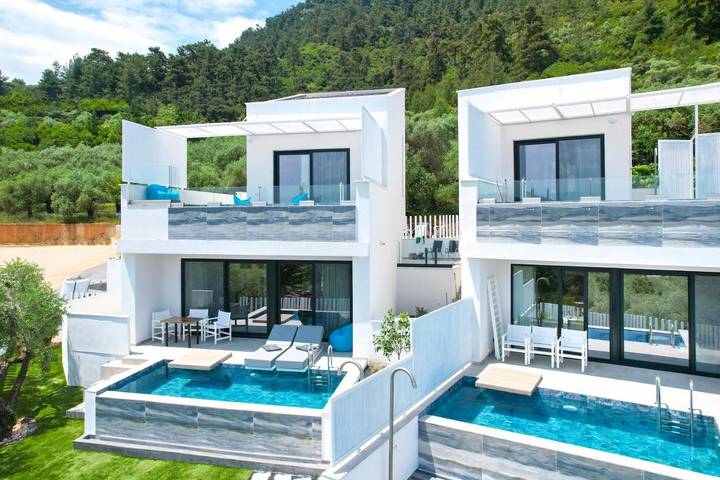 Ferienwohnung für 5 Personen, mit Pool und Garten sowie Ausblick auf Thassos - 4