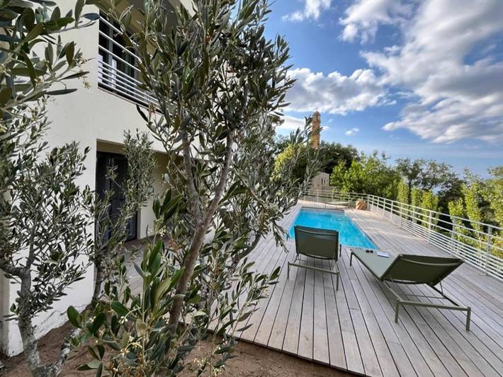 Location de vacances pour 8 personnes, avec piscine ainsi que jardin et vue à Ville-di-Paraso - 3