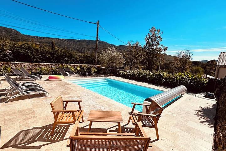 Maison de vacances pour 7 personnes, avec piscine et terrasse