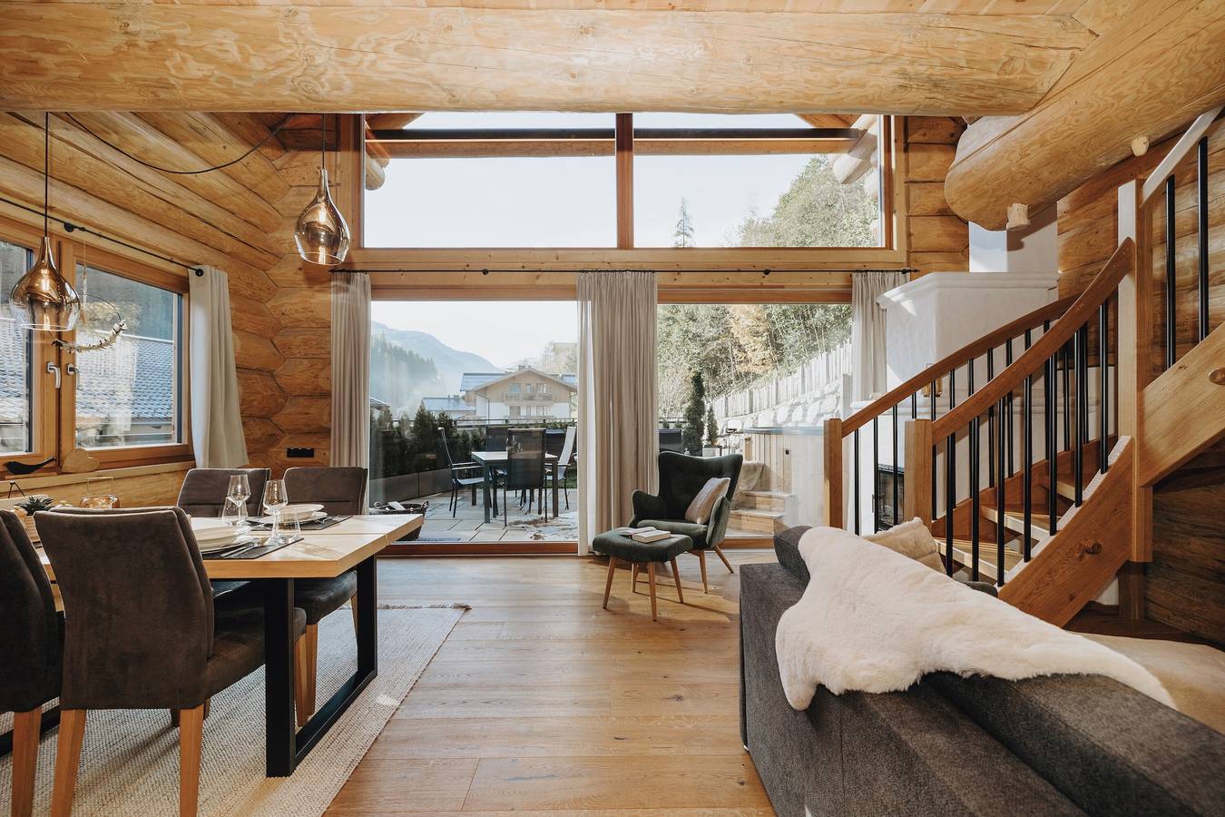 Chalet "Zwoasom" mit Bergblick, privater Terrasse und Wlan in Großarl, Ski Amadé