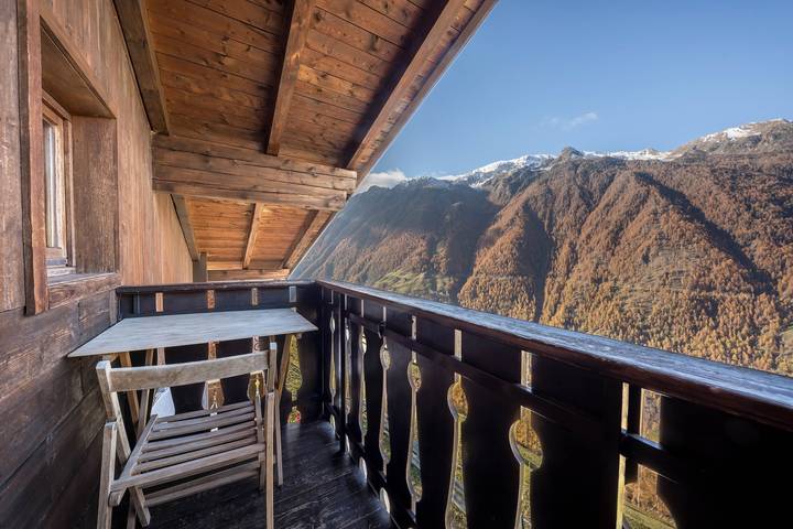 Ferienwohnung für 4 Personen, mit Balkon und Garten im Vinschgau