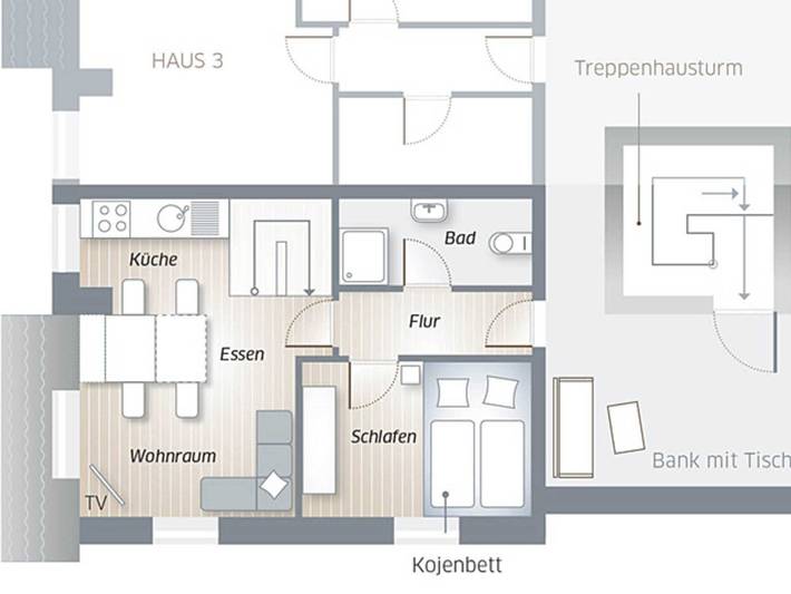Ferienwohnung für 2 Personen, kinderfreundlich in Hörnum - 4