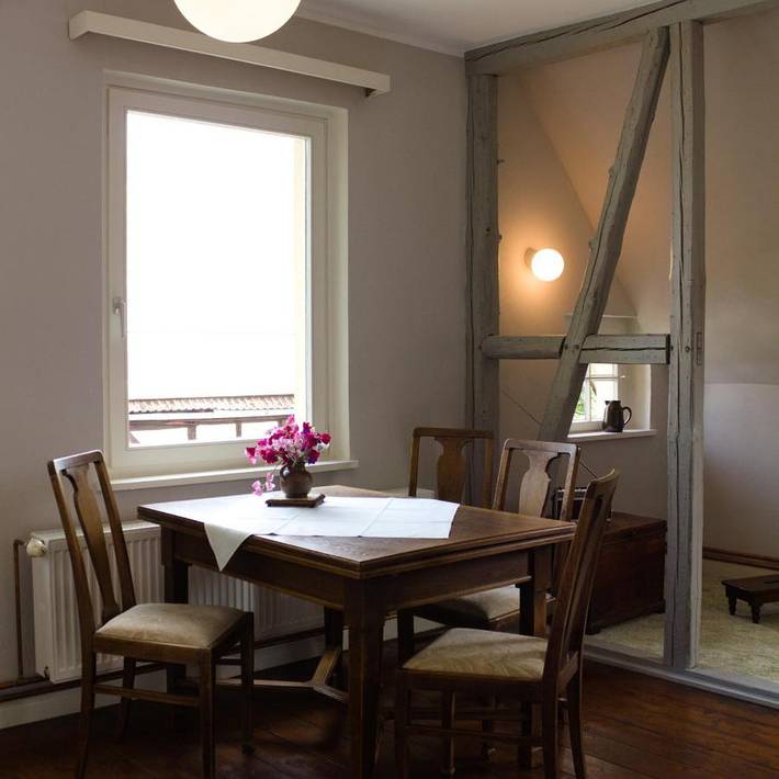 Ferienwohnung für 6 Personen, mit Balkon und Terrasse sowie Garten und Ausblick in Wesertal - 3