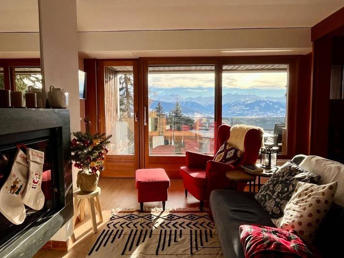 Gîte pour 5 personnes, avec vue et terrasse à Icogne