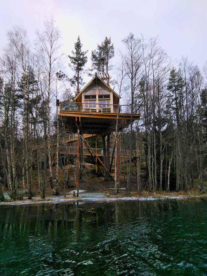 Chalet für 6 Personen, mit Ausblick und Garten sowie Seeblick - 1