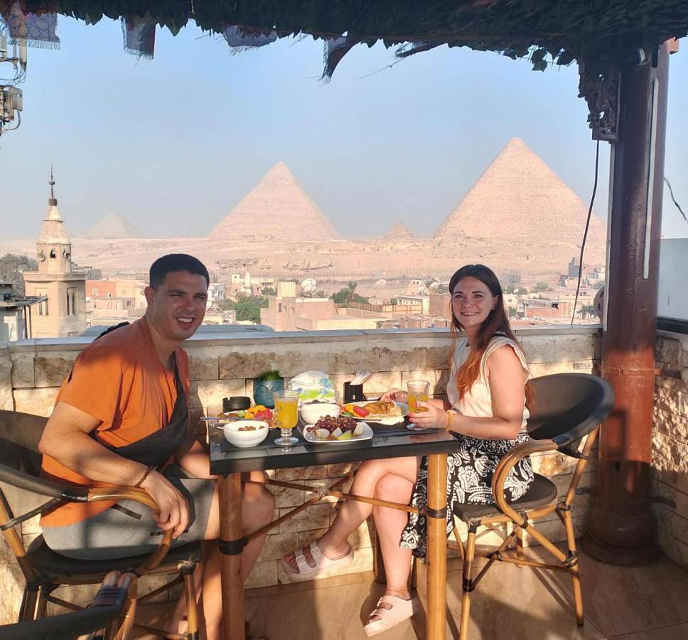 The pyramids Hills inn in Egypt