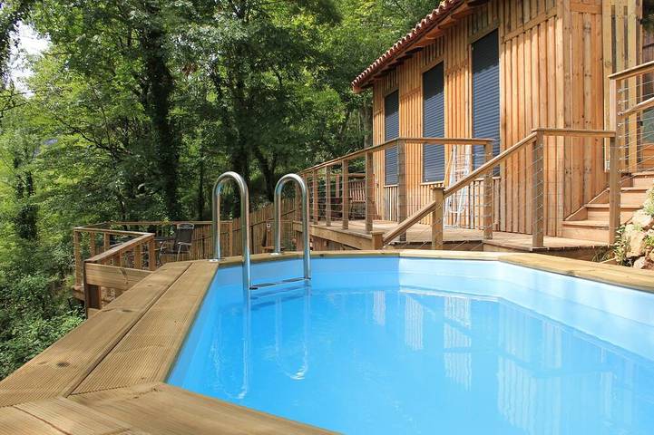 Gîte pour 2 personnes, avec Balcon et Jardin à Saint-Antonin-Noble-Val