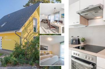 Ferienwohnung für 4 Personen, mit Garten und Ausblick, mit Haustier in Loddin