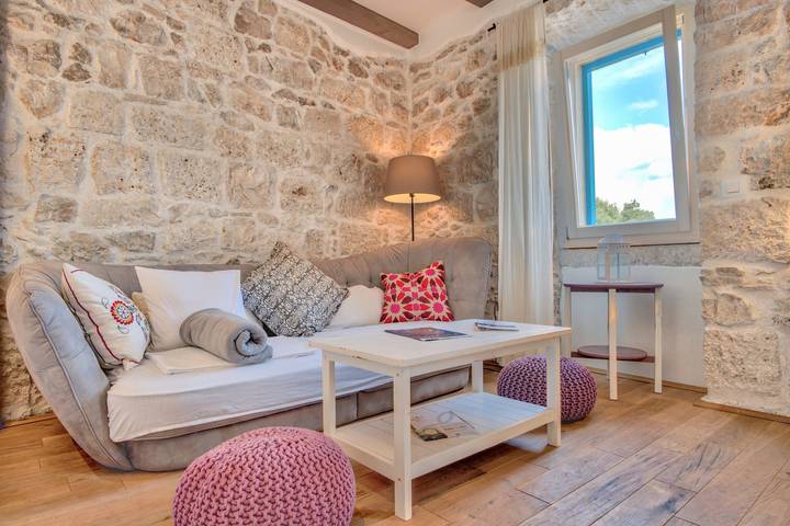 Ganze Wohnung, Öko-Aparthotel The Dreamers' Club - Boho für 5 in Lumbarda, Korcula