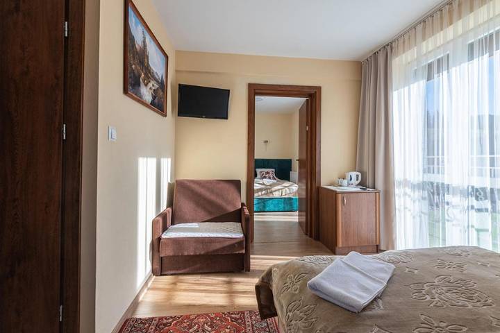 Pokój gościnny dla 4 osób, z ogród i basen oraz widok w Tylicz