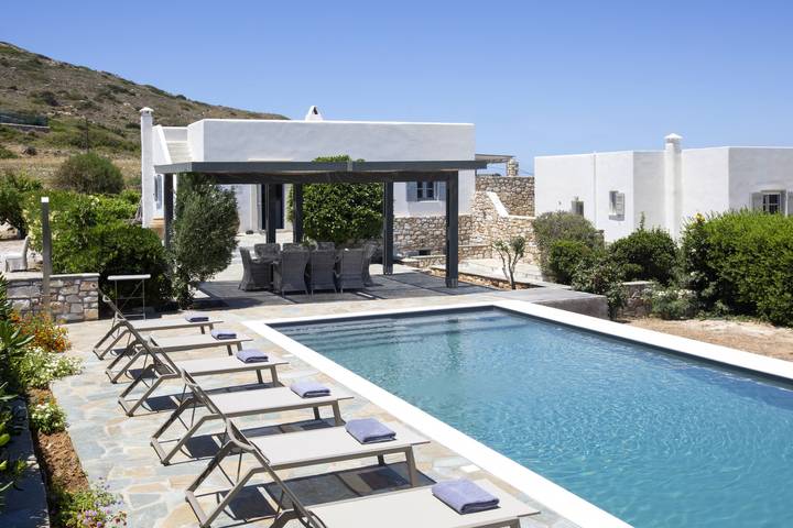 Villa pour 8 personnes, avec jardin dans Paros