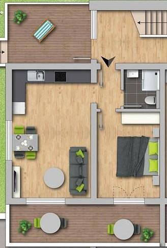 Ferienwohnung für 4 Personen, mit Garten am Faaker See - 4