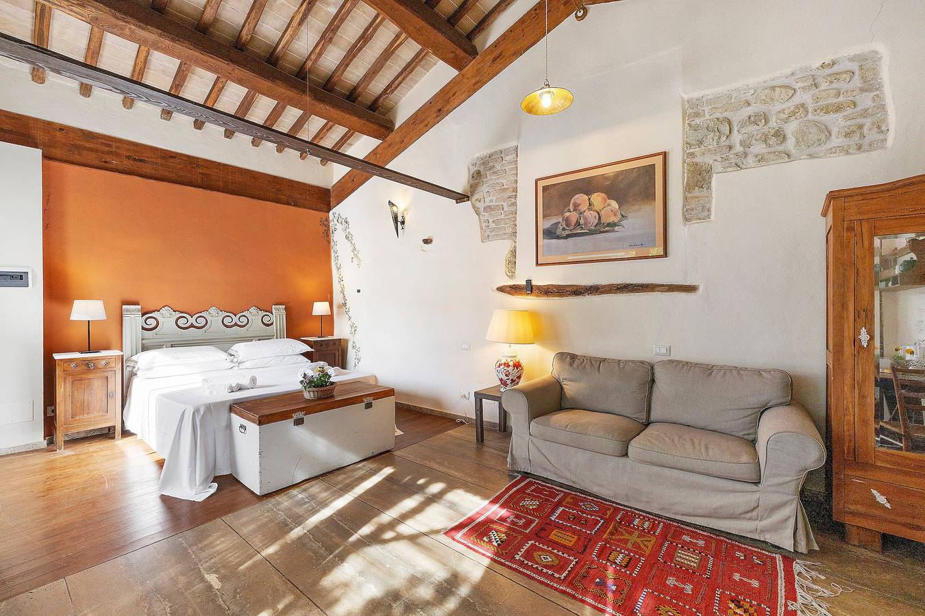 Room 'Legnaia - Agriturismo Le Canterie' with Shared Pool, Private Garden and Wi-Fi in Radicondoli, Siena provins