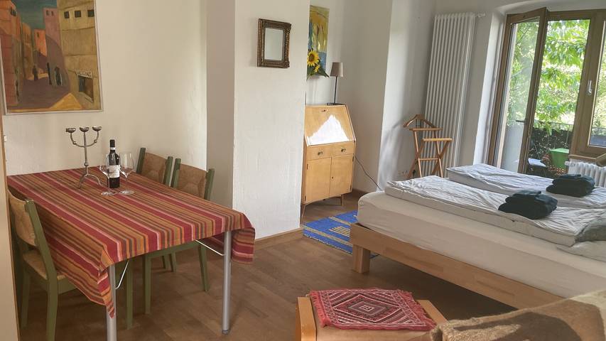 Ferienwohnung für 2 Personen, mit Balkon und Garten in Sächsisches Elbland