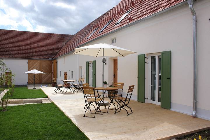 Ferienwohnung für 4 Personen, mit Balkon und Balkon/Terrasse sowie Terrasse und Garten in Schwaebisches Donautal