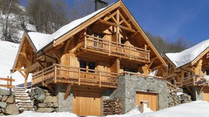 Chalet pour 10 personnes, avec jardin et balcon à Vaujany