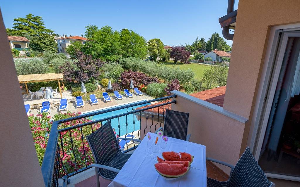 Appartement entier, Ferienwohnung in Bašanija mit Balkon, Klimaanlage, W-Lan (113-5) in Umag, Région d'Umag